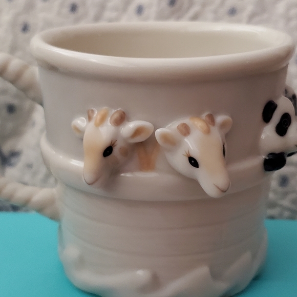 SOLD! NWT LENOX ITEMS Mug & Plate Noah's Ark Baby Gift Decorative China Cup Dish - Picture 3 of 16